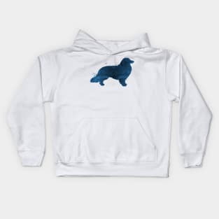 Longhaired dachshund Kids Hoodie